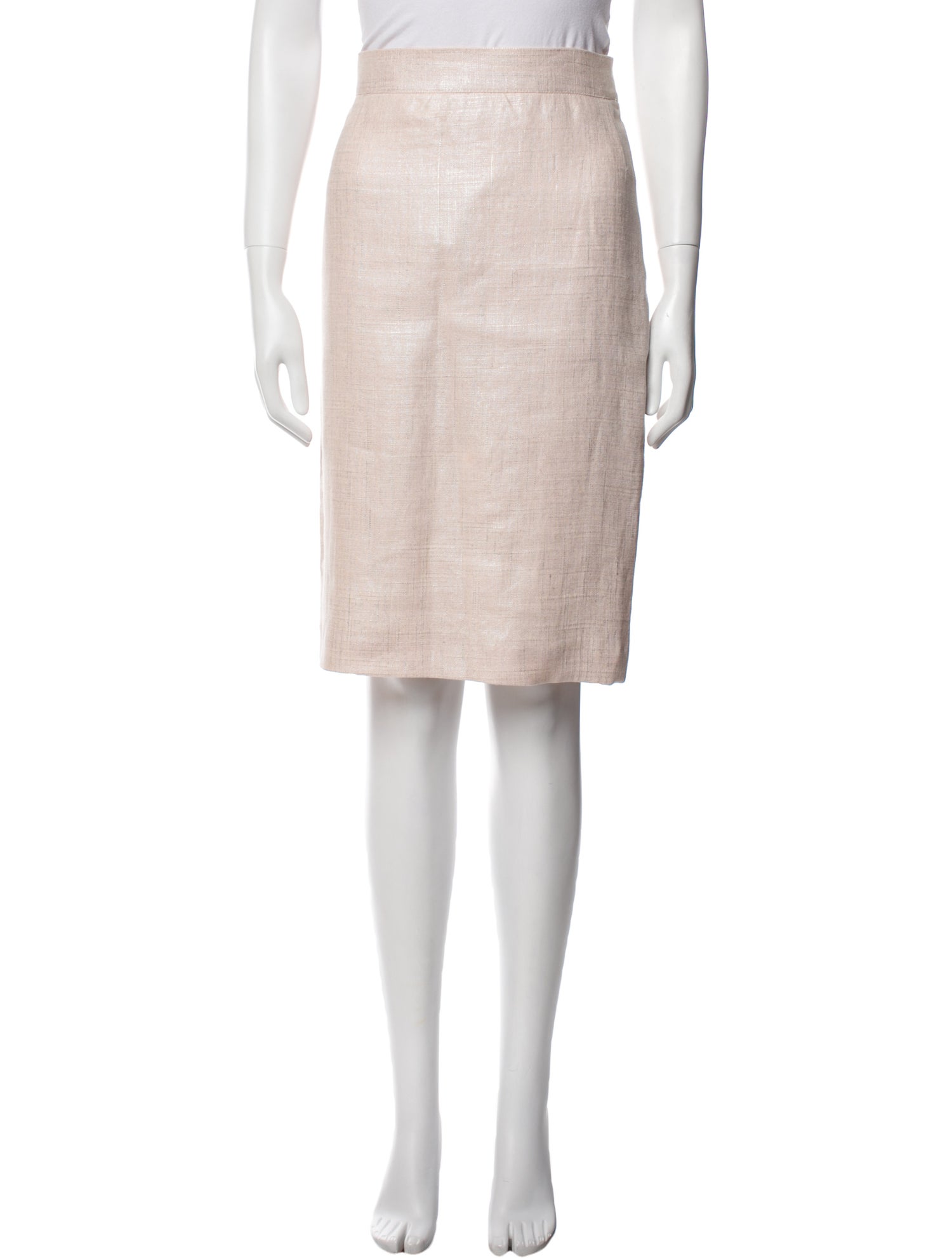Ralph Lauren Collection Linen Knee-Length Skirt